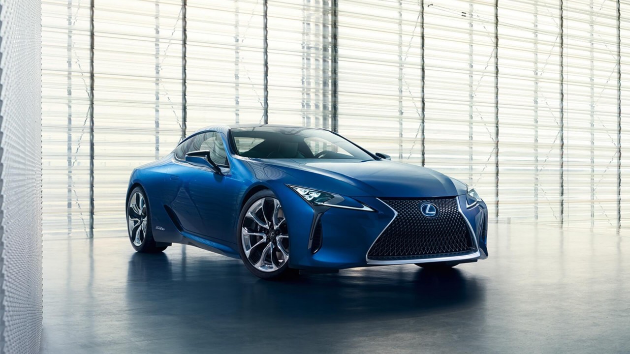 Lexus LC side of car