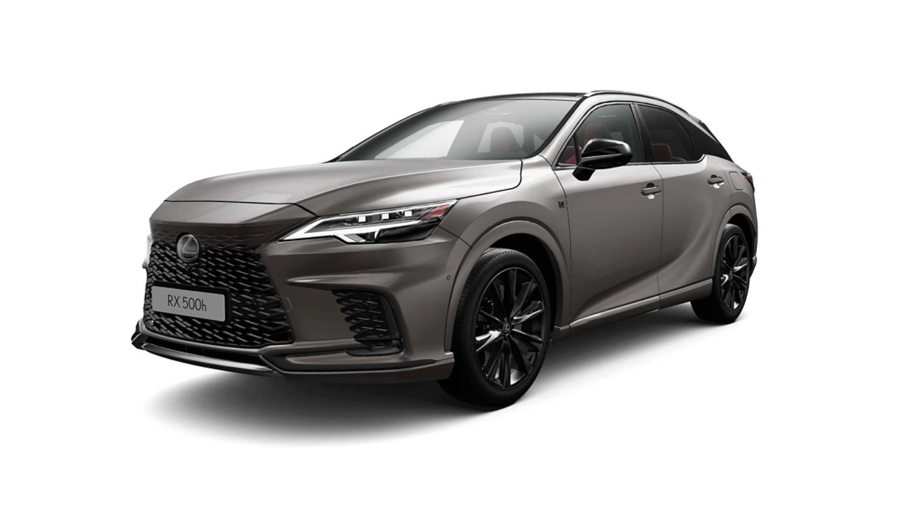 Studio image of the Lexus RX 500h